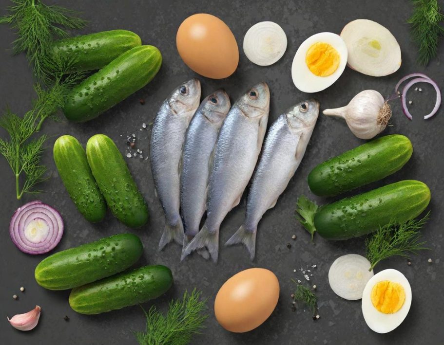 Häckerle Schlesische Art mit Salzhering Häckerle Schlesische Art mit Salzhering