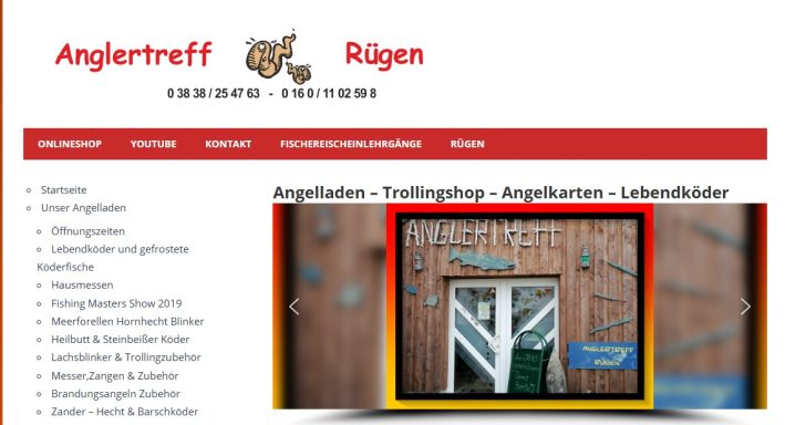 Angelshop auf Insel Rügen Angelshop auf der Insel Rügen